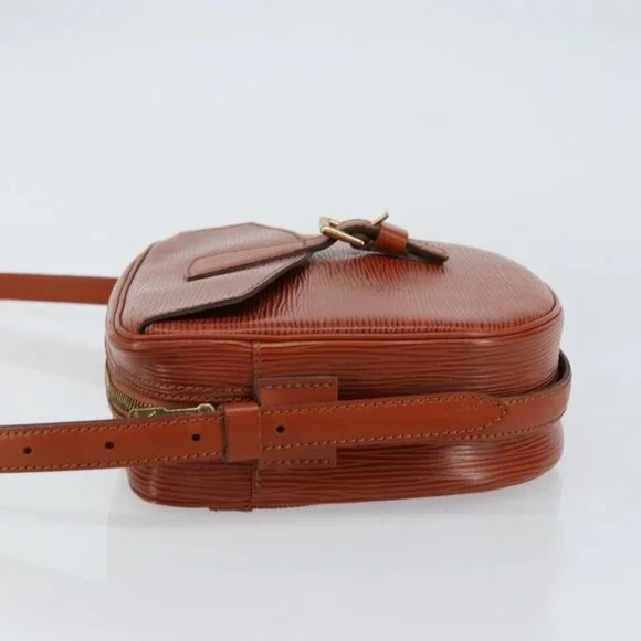 LOUIS VUITTON Epi Jeune Fille MM Shoulder Bag Brown M52153 LV Auth am10076